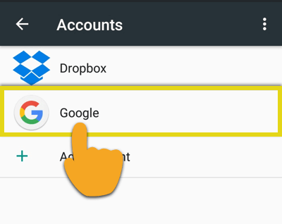 دومین روش در تغییر اکانت Google Play