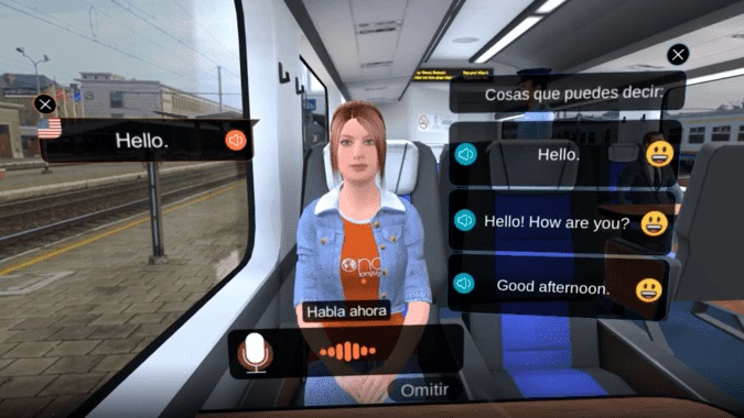 قابلیت VR در سرویس آموزش زبان ماندلی
