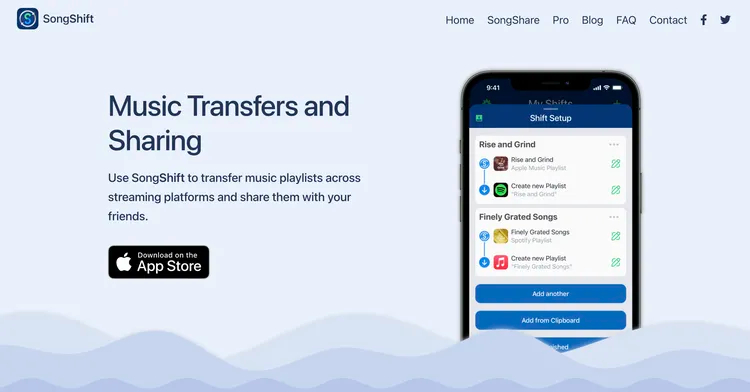 انتقال پلی لیست اسپاتیفای با SongShift