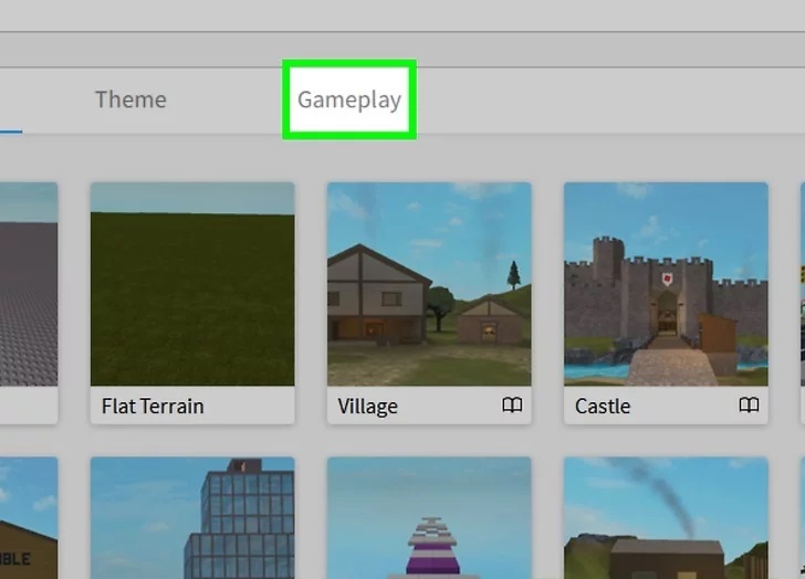 بر روی تب Gameplay ضربه بزنید