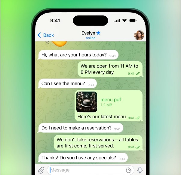 پاسخ‌های سریع-Quick Replies