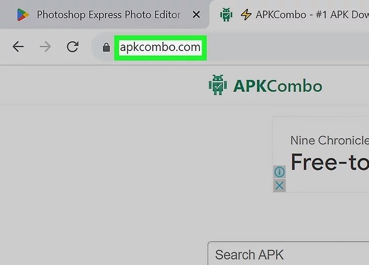 به وبسایت APKCombo بروید