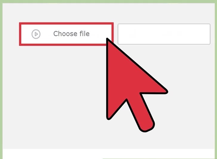 روی Choose file کلیک کنید