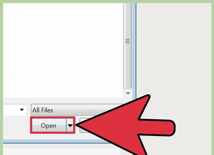 Open را انتخاب کنید