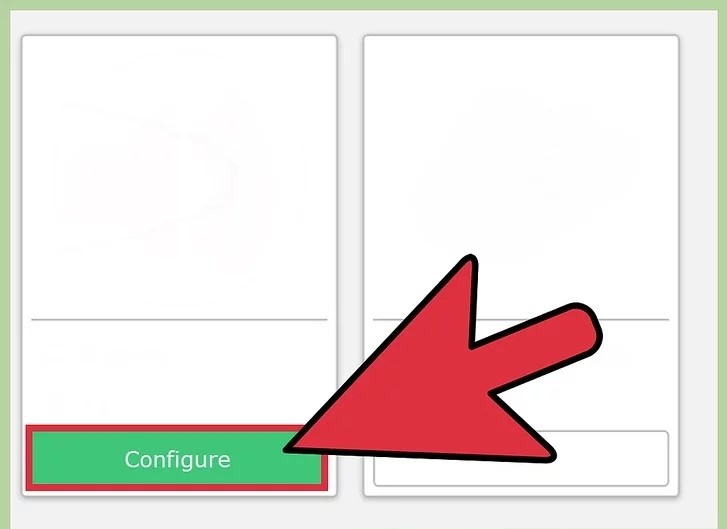 روی Configure کلیک کنید